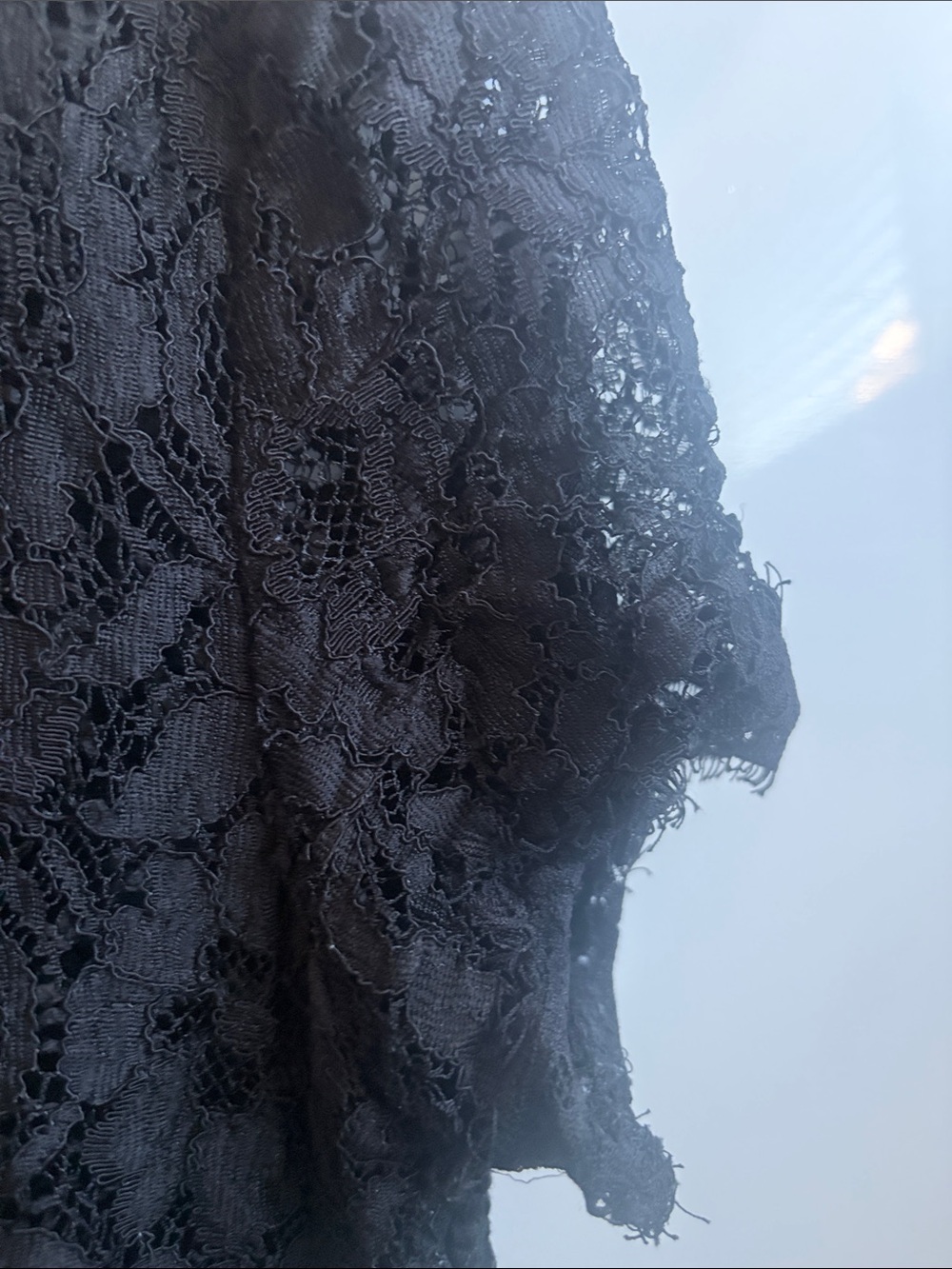 Anne Klein Elegant Black Lace Women's Top - Picture 10 of 12